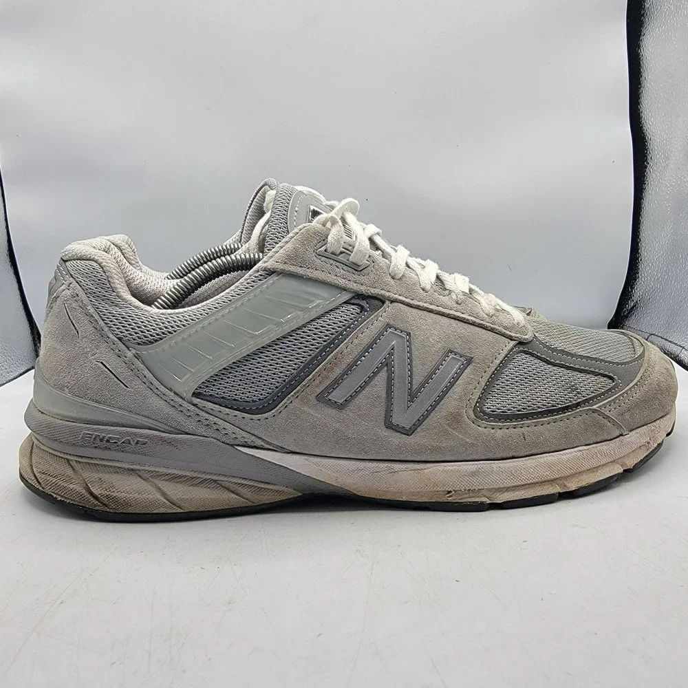 New Balance 990v5 Mens 12(4E) Grey White Athletic Running Shoes Suede M990GL5 - Picture 7 of 15